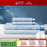 富安娜凉席冰丝席夏凉席子夏天软凉席1.8x2米双人空调席可折叠三件套