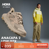 HOKA男女款冬季低帮防水登山鞋ANACAPA 2 LOW GTX户外舒适 亚麻色/橡木白-男 40