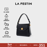 拉菲斯汀【新年礼物】包包2025新款方糖包时尚腋下红色结婚新娘手提小方包 骑士黑