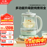 北鼎（Buydeem）【无胶水】养生壶炖煮壶一体煮茶器中药壶煮炖蒸家用炖盅玻璃煮茶壶烧水壶K165浅杉绿