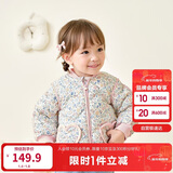 巴拉巴拉儿童羽绒服三防衣服轻薄棒球领外套男女童装2025新款秋冬装碎花萌