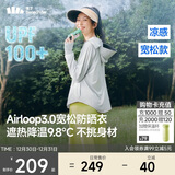 蕉下（beneunder）防晒衣女宽松百搭防紫外线出行AL417浅炭灰均码