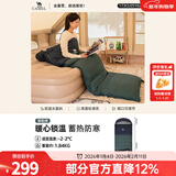 骆驼（CAMEL）户外睡袋 轻盈加厚保暖双人旅行露营室内便携成人睡袋 【-2至2℃】 1.84KG 翠柏绿 均码