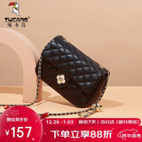 啄木鸟（TUCANO）包包女款2025年单肩包小香风菱格链条斜挎包圣诞新年生日实用礼物