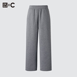 优衣库合作款男女装宽松运动长裤休闲裤卫裤常规款479854 479854/05天灰色 XS