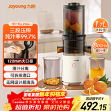 九阳（Joyoung）原汁机三段压榨家用多功能大口径电动冰淇淋机全自动冷压榨果汁果蔬机渣汁分离Z12-LZ566 