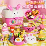 皇恩网红果冻布丁喂食玩具雪糕拉面便当投喂器过家家女孩礼物带收纳盒