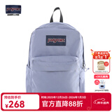 JANSPORT杰斯伯书包轻便双肩包男女旅行包简约背包电脑包学生校园 4QUELA6薰衣草紫-隔层+侧袋-25年