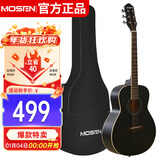 莫森（MOSEN）DC36BKM云杉民谣吉他初学者新手入门吉它 哑光36英寸 黑色