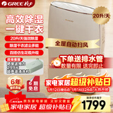 格力（GREE）【轻音干衣除湿】除湿机抽湿机家用20升/天低噪除潮除霉干衣机单间≤40㎡智能控湿24H定时DH20EF