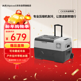 冰虎（Alpicool）车载冰箱压缩机制冷车家两用冷冻冷藏CX30便捷拉杆箱可达-20℃