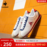 乐卡克【蒙贝利尔】法国公鸡男女复古低帮运动休闲鞋跑步鞋蓝/白/红 白色 43