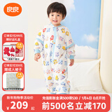 良良（liangliang）婴儿睡袋夏季空调房防踢被宝宝纯棉可拆袖儿童睡袋 拼图蓝·寒冬款【适合10-15℃】 L（建议身高80-95cm）