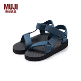 MUJI男女通用 波型鞋底 布带凉鞋(男士/女士) 无性别男款女款休闲凉鞋 烟熏蓝色 3S 46 码/XXL 280mm（3.0）