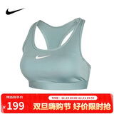 耐克NIKE女子内衣中度支撑 MED SPT BRA 运动内衣DX6822-017绿XL