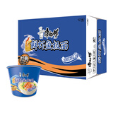 康师傅 方便面 经典鲜虾鱼板桶面102g*12 泡面整箱速食 方便食品