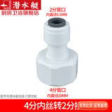 潜水艇（Submarine） 下水管配件厨房菜盆下水管配件下水管CSQ-1C/CSQ-2C洗菜盆配件 21.内丝4分转2分净水器接头