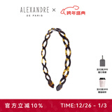 亚历山大（ALEXANDRE DE PARIS） 简约女士头箍压发时尚发饰经典头饰女 W 玳瑁色细
