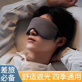 乐活旅行眼罩睡眠男女旅行睡觉遮光眼罩成人午睡双面温凉男士出差必备神器