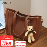 viney牛皮包包女包大容量托特包轻奢斜挎单肩包生日新年礼物送女生女友