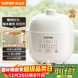 苏泊尔（SUPOR） 电炖锅 电炖盅 燕窝炖 宝宝辅食 婴儿煮粥锅1L精巧容量 迷你煮粥煲汤锅隔水炖DZ10YC882
