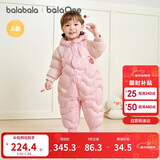 巴拉巴拉童装婴儿连体羽绒服连体衣宝宝衣服2025冬装哈衣爬服萌趣男童女童