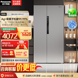 松下（Panasonic）【焕新补贴】大白鲸超薄平嵌505L冰箱大容量嵌入式对开门风冷无霜家用电冰箱 一级能效自由制冰 钛灰银 NR-EB51SPA-S