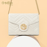 金利来女包单肩包休闲时尚通勤小方包链条斜挎包新年礼物 【升级版】白色