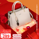 viney牛皮包包女包斜挎妈妈包中年单肩手提大包生日新年礼物送女生女友