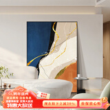 瑞尚（RUISHANG） 极简抽象玄关装饰画现代简约样板间挂画落地画客厅沙发背景墙画 漫步时光 80*120铝合金外框+晶瓷面(推荐)