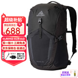 GREGORY格里高利户外背包 NANO蜂鸟系列登山双肩包 男女徒步旅行轻量背包 24L 黑色