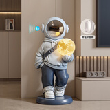 贝汉美（BHM）轻奢宇航员太空人落地摆件大件客厅电视柜装饰品乔迁之喜搬家礼物 灰蓝色（蓝牙音响款）