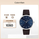 Calvin KleinCK手表摩登款皮带简约石英男表生日新年礼物男25200052