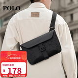 POLO单肩包男士休闲菱格斜挎包运动小挎包7.9英寸iPad包通勤手机包男
