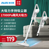 奥克斯（AUX）家用吸尘器手持地毯式低噪音小型迷你大功率强力吸尘器除尘机宠物家庭有线5米 AXS-927 白色升级版
