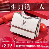 啄木鸟（TUCANO）包包女款2025年牛皮链条小方包单肩斜挎包圣诞新年生日礼物送女友