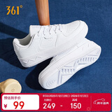 361°运动女鞋秋冬季学生复古厚底增高小白休闲板鞋子女682116601F-7