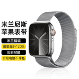 WITGOER【德国精钢】米兰尼斯表带适用苹果手表S11/10 apple watch series/9/8/7磁吸iwatch ultra2金属