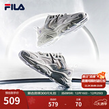 FILA斐乐女鞋跑步鞋火星二代复古老爹鞋运动鞋休闲慢跑鞋MARS Ⅱ 微白/雨雾灰-WA-F12W141116F  38