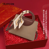 意尔康礼盒头层牛皮复古托特包单肩斜挎包手提包包女款2026年母亲节礼物