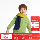 巴拉巴拉童装儿童卫衣秋冬2024男童女童圆领套头摇粒绒上衣潮208424121216