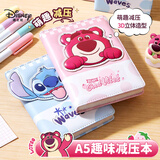 迪士尼（Disney）笔记本本子记事本学生高颜值手账本 加厚可爱有趣造型本 草莓熊A75059-T1