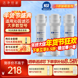 洁净世家适用沁园净水器滤芯KRL提拉系列小新小水钻小净灵小白鲸RO反渗透膜净水机 KRT6901【PGP+RO+CTO】