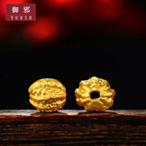 御邪核桃黄金转运珠路路通足金串珠足金999路路通配饰手链diy文玩配饰 核桃珠：约0.15g