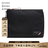 巴利（BALLY）男士商务通勤织物手拿包男包礼物男 FHOLLER 00 黑色