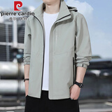 皮尔卡丹（pierre cardin）夹克外套男士秋冬季2025新款大码户外登山服休闲加绒加厚冲锋衣男 8820浅绿 XL 推荐【121-140斤】