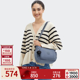 凯浦林【新年礼物】男女款25秋冬新款斜挎包百纳牛角包GABBIE/GABB GABB S-岩石蓝