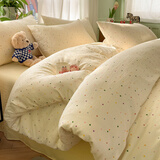 LAVIE HOME罗莱家纺床上四件套纯棉轻奢风家用全棉被套床单床罩床品套件定制 彩色波点 床单款 1.8m床单四件套被套200X230