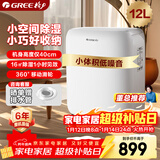 格力（GREE）【低噪小体积】除湿机抽湿机家用12升/天单间适用面积≤24㎡梅雨季回南天抽湿器支持24H定时DH12EN