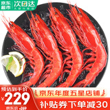 哆鲜生 超大红魔虾 远洋捕捞胭脂魔鬼红虾鲜活冷冻生腌刺身级生鲜虾类 特大号 5-6条/盒 300g(净重)